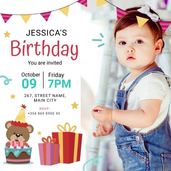 copy of baby birthday card